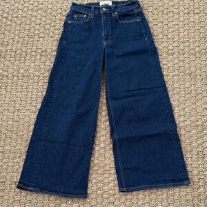 Boden Navy Wide-Leg Jeans